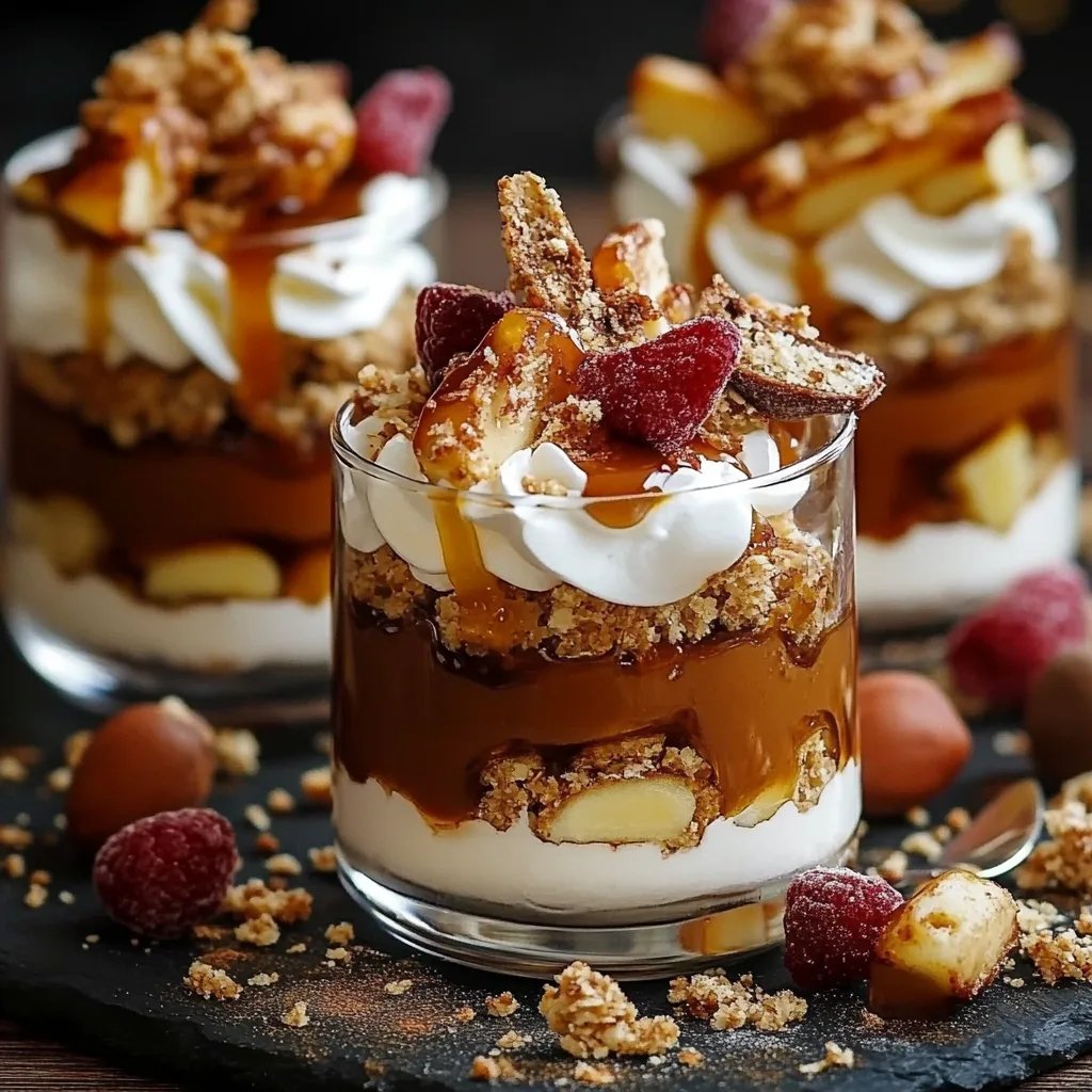 Bratapfel Karamell Trifle