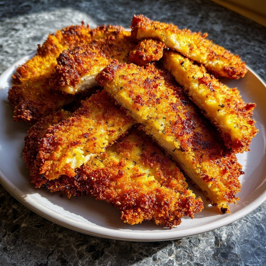 Knuspriges Hühnchen Schnitzel