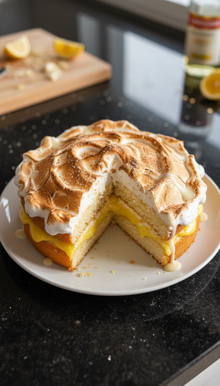 Limoncello Baiser Torte