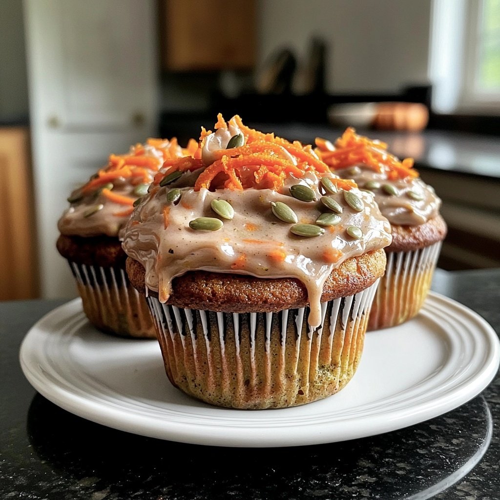 Zucchini Karotte Gewürz Cupcakes