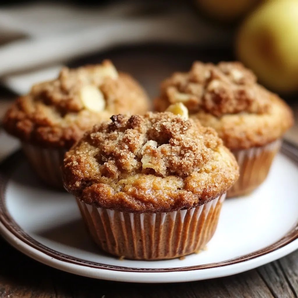 Zimt-Apfel-Crumble-Muffins