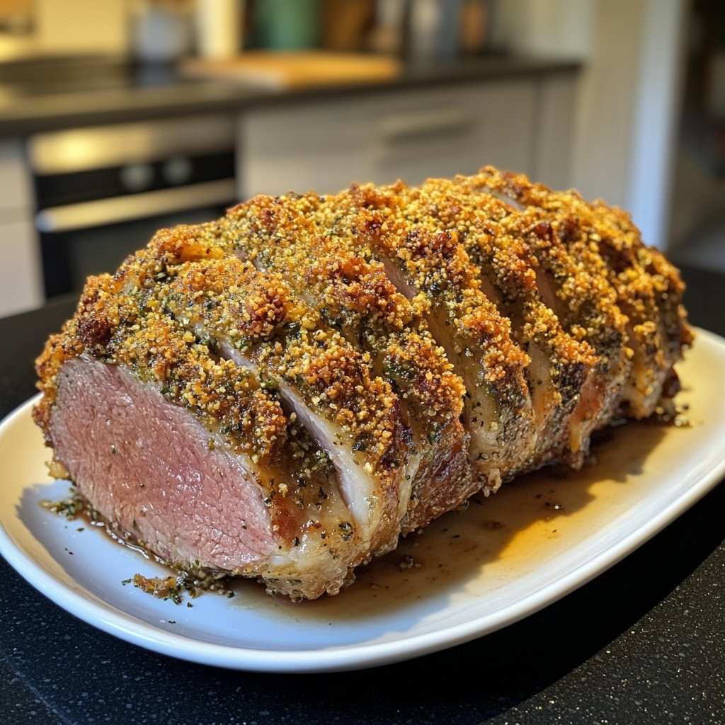 Lammbraten mit Kräuterkruste