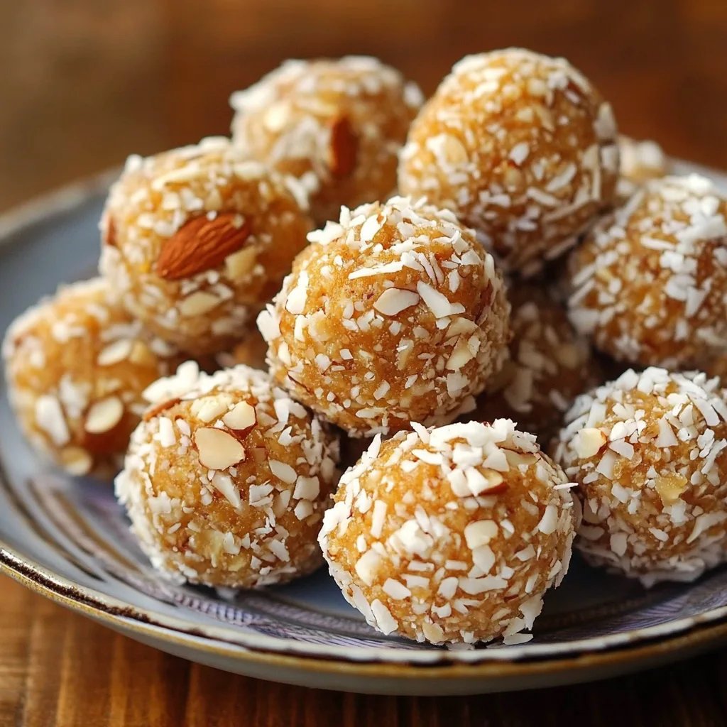Susse Mandel Kokos Kugeln
