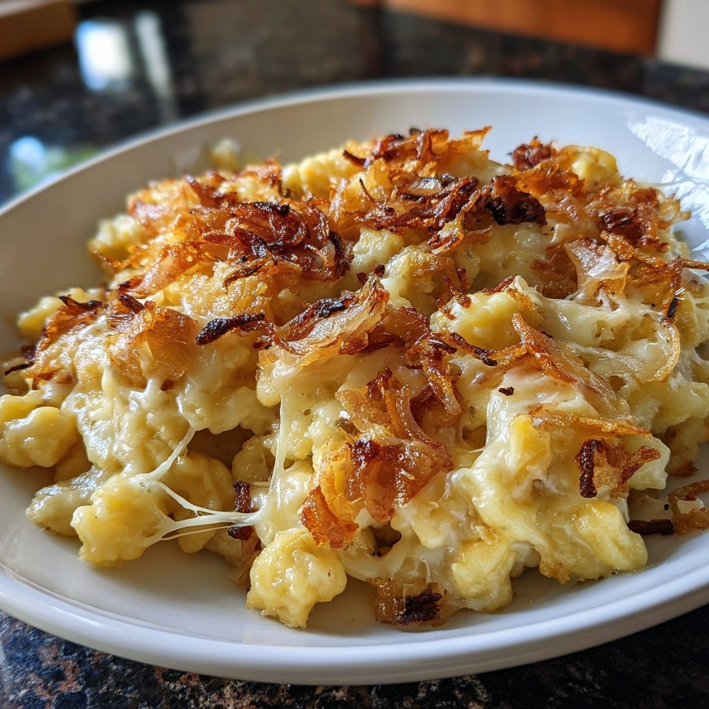 Glutenfreie Käsespätzle mit Buchweizenmehl