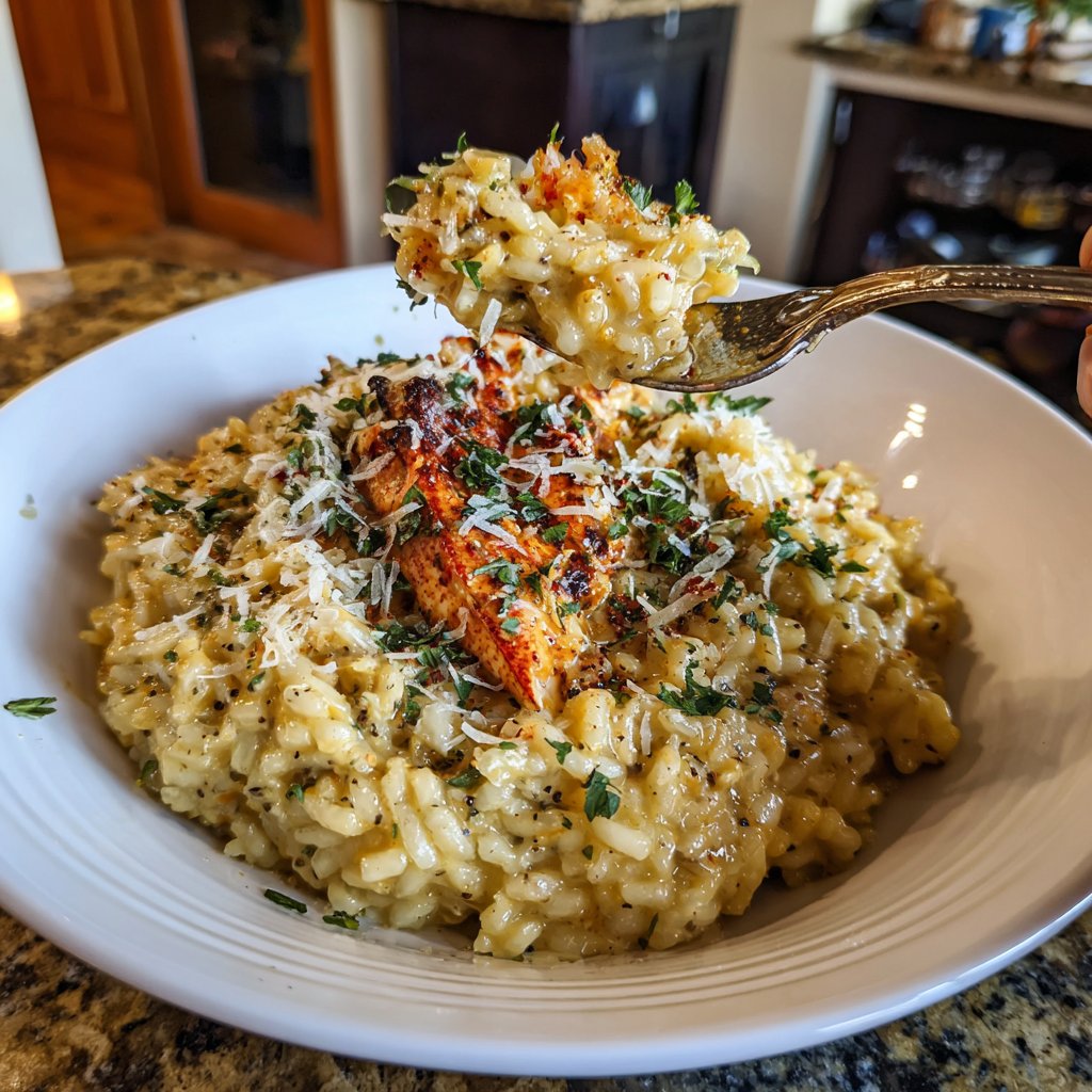 Hummer Risotto Cremig Meeresfrüchte elegant