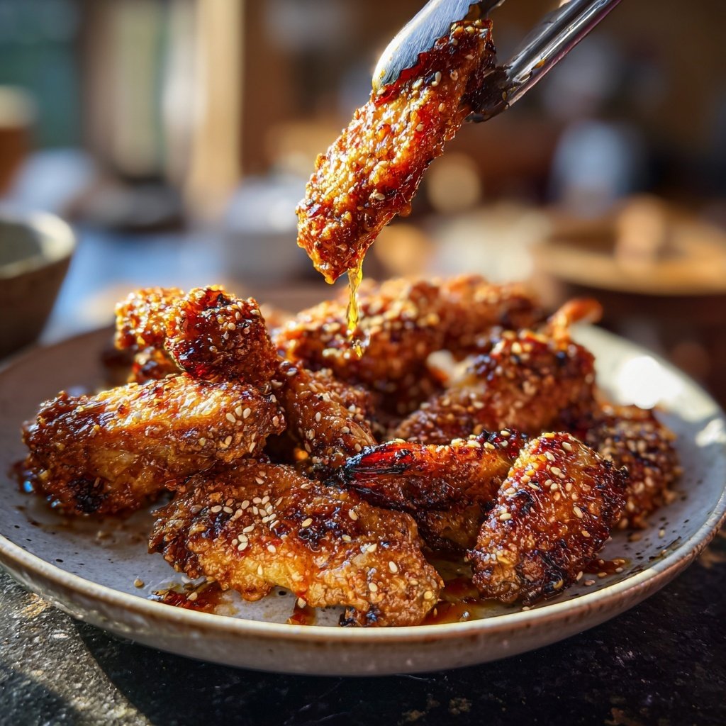 Knusprige Chicken Wings mit Honig