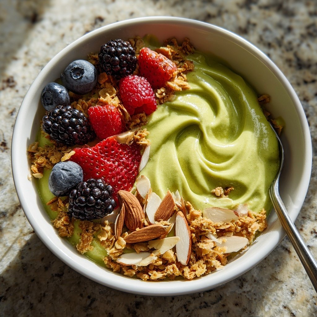 Avocado Mandel Smoothie Bowl
