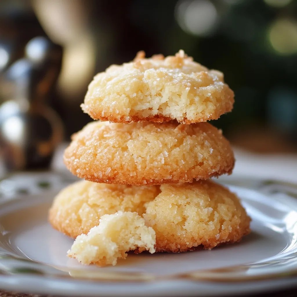 Luftige Kokosplätzchen