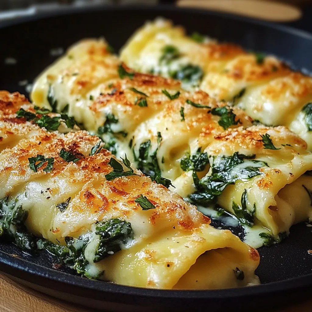 Kartoffeltaschen mit Spinat-Frischkäse