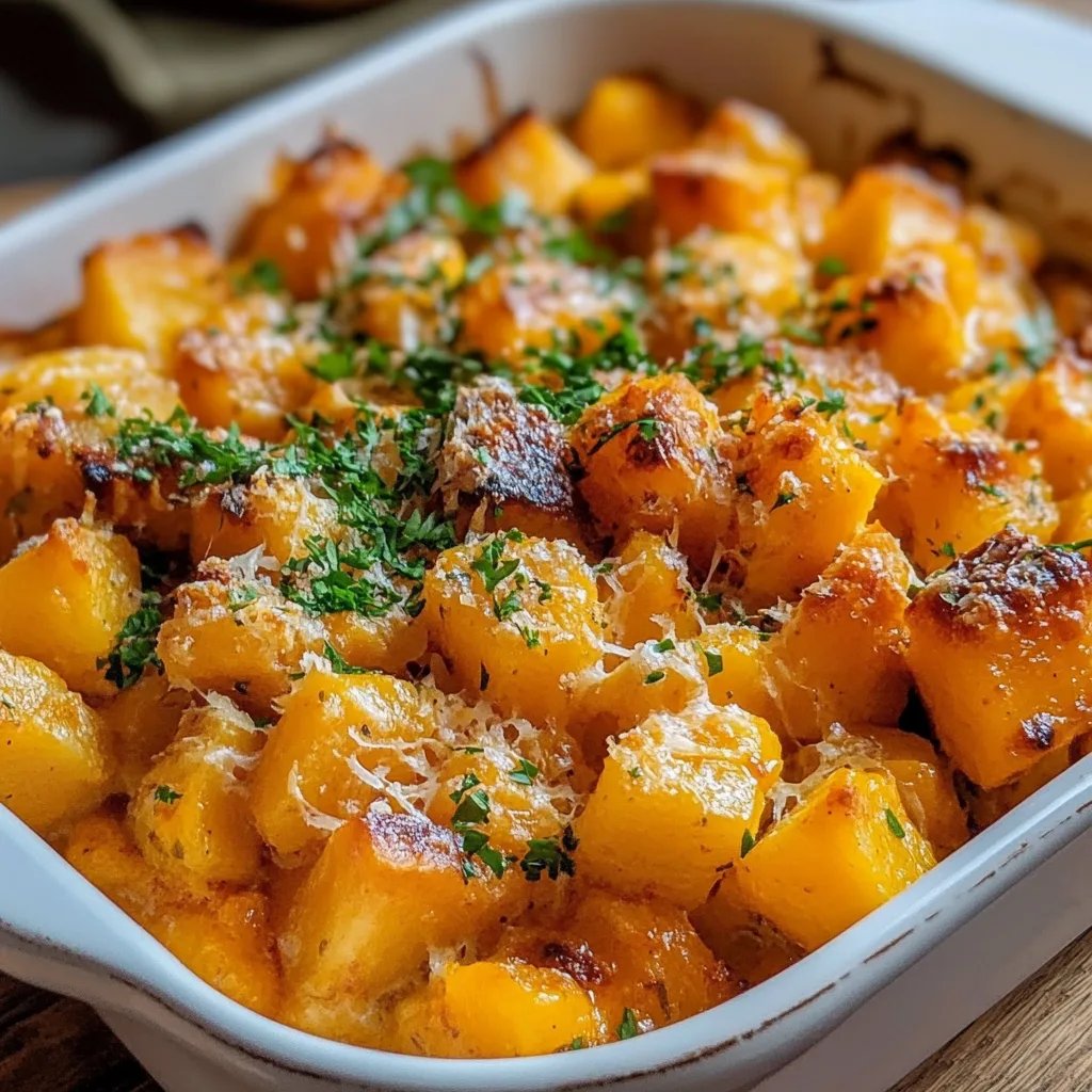 Butternut-Kürbis-Auflauf mit Gnocchi