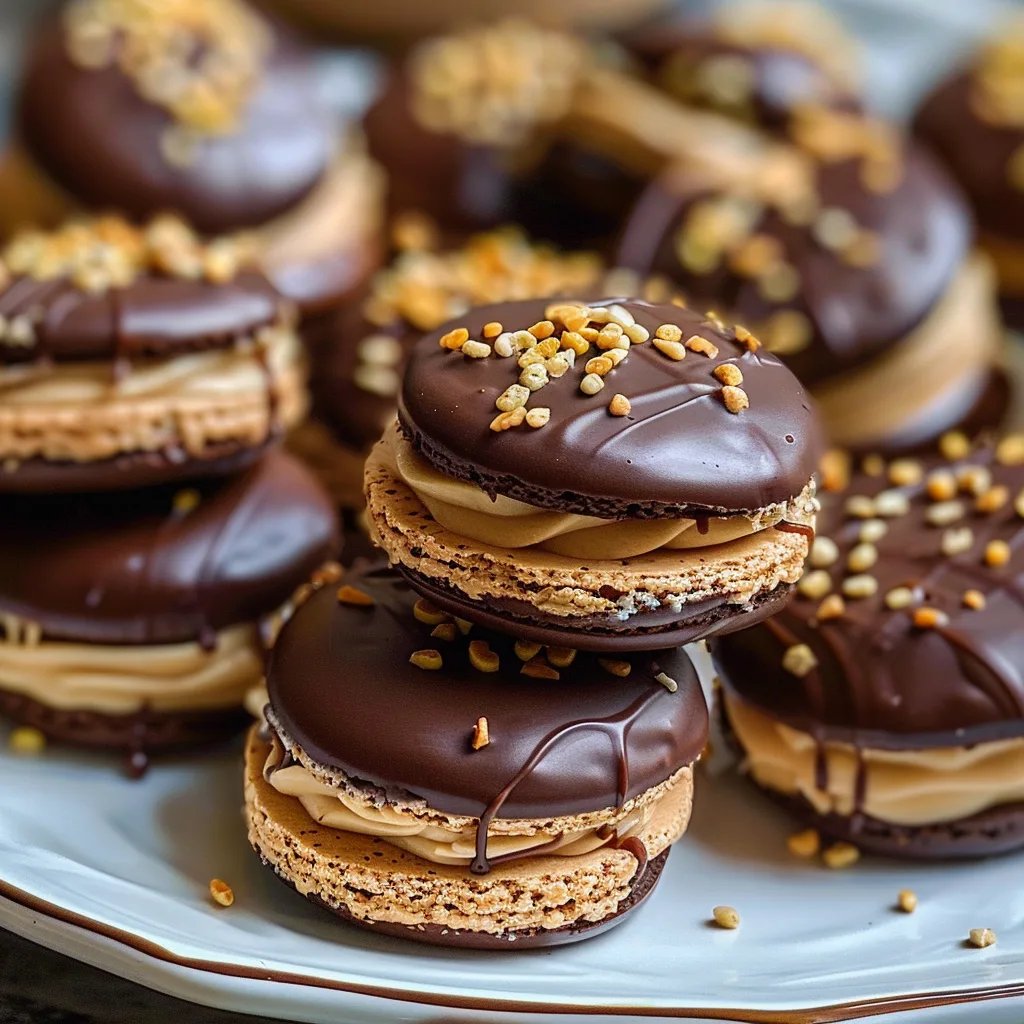 Gefüllte Nougat-Plätzchen