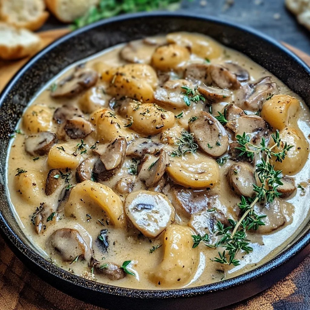 Gnocchi Rezept: Cremige Pilz Pfanne