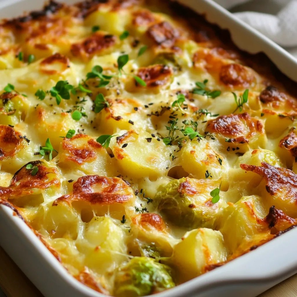 Rosenkohl-Kartoffel-Auflauf