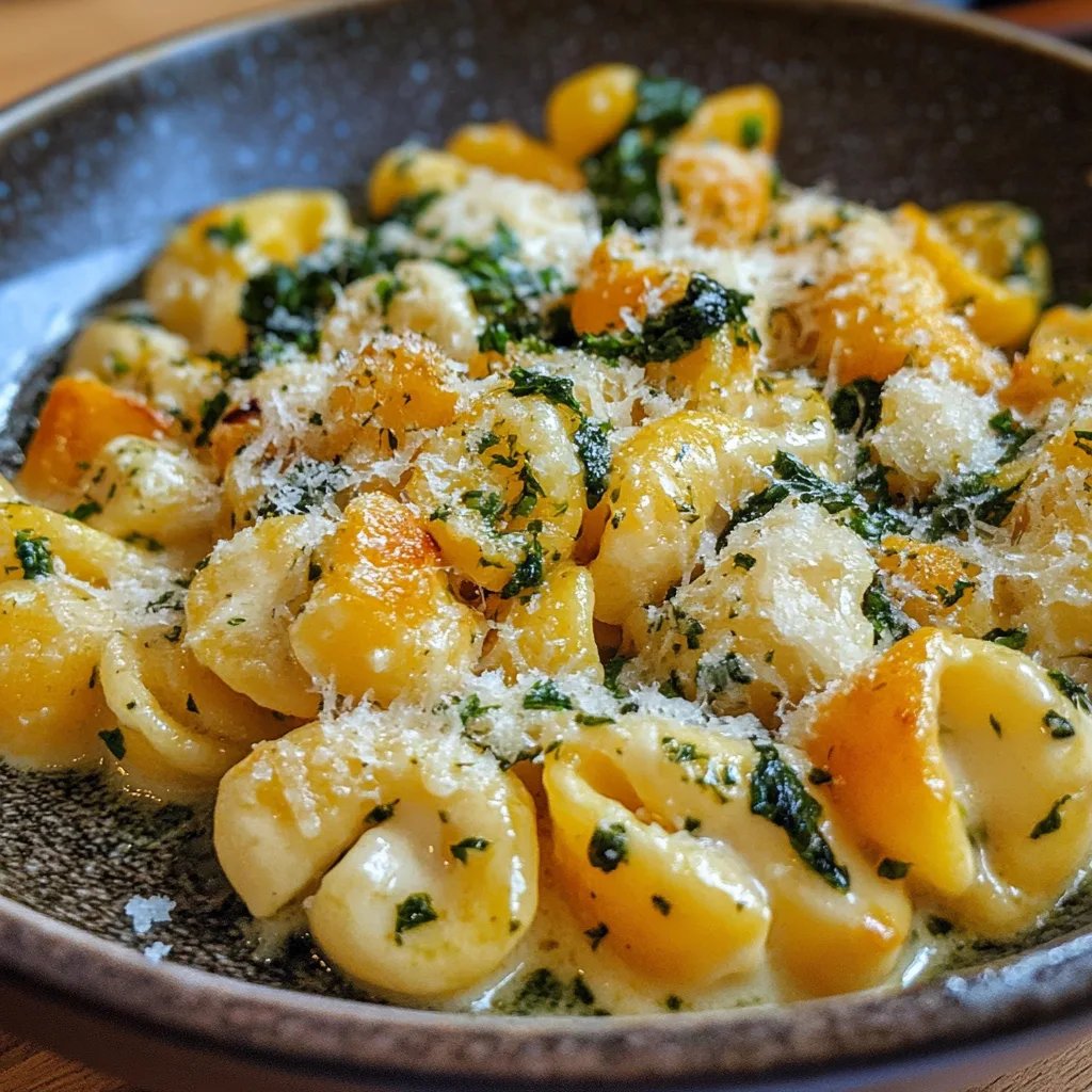 Cremiger Kürbis-Gnocchi-Auflauf