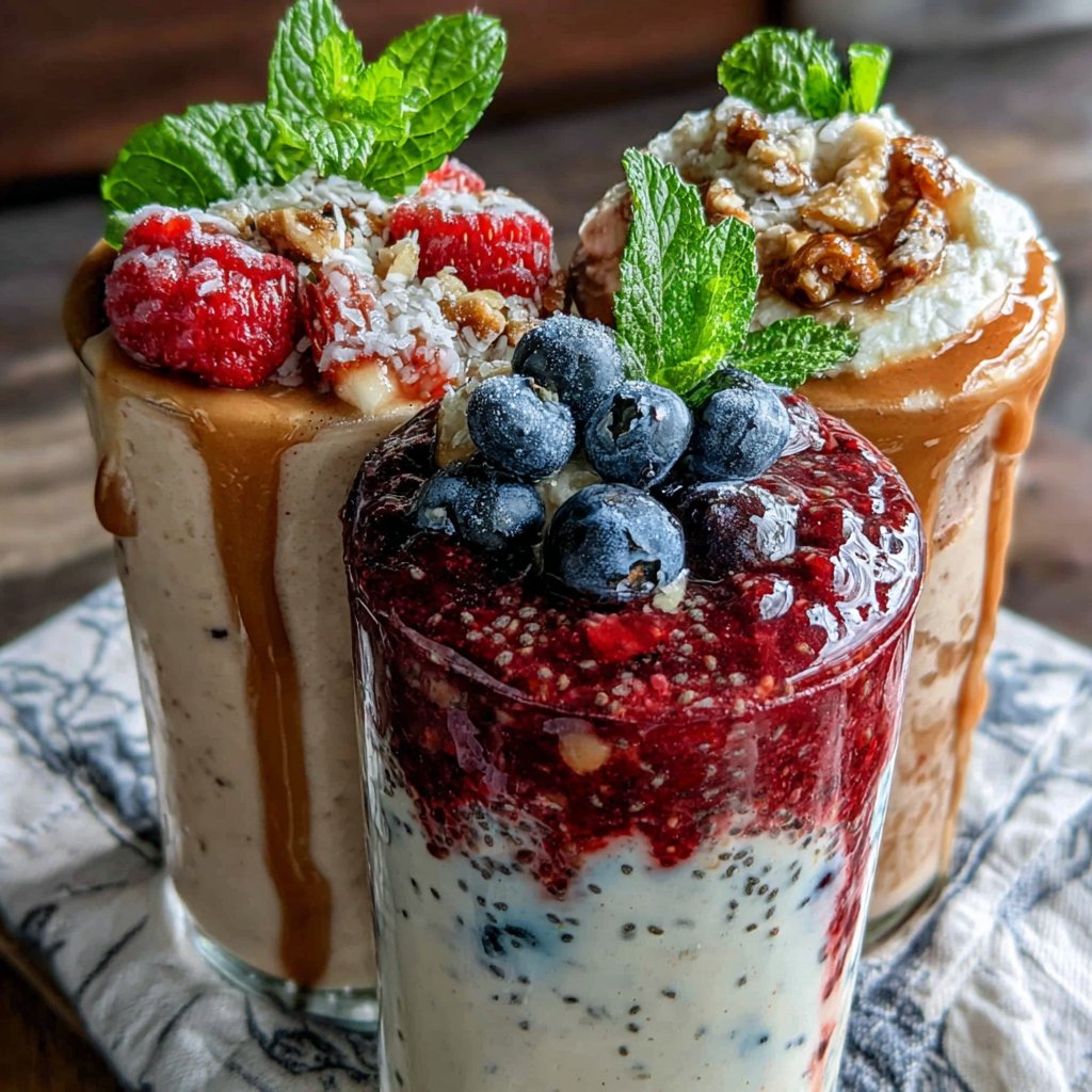 Frühstück-Smoothies für eine Menge