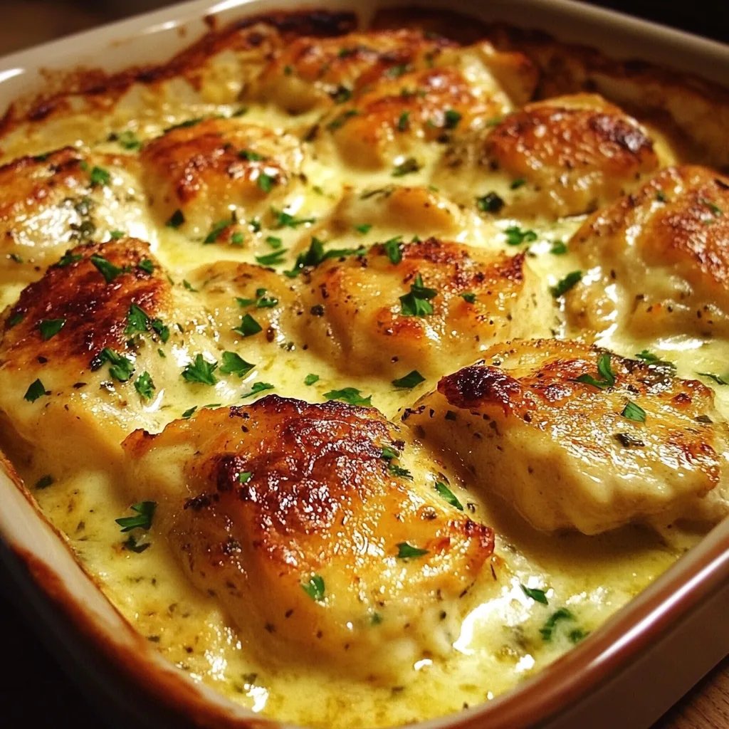 Cremiger Hähnchenauflauf