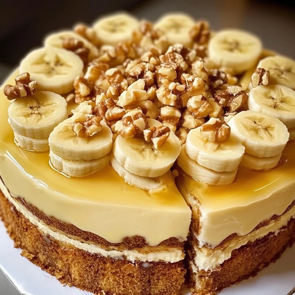 Cremiger Bananenkuchen mit Walnüssen: Ein Unglaubliches Ultimatives Rezept für 8 Personen