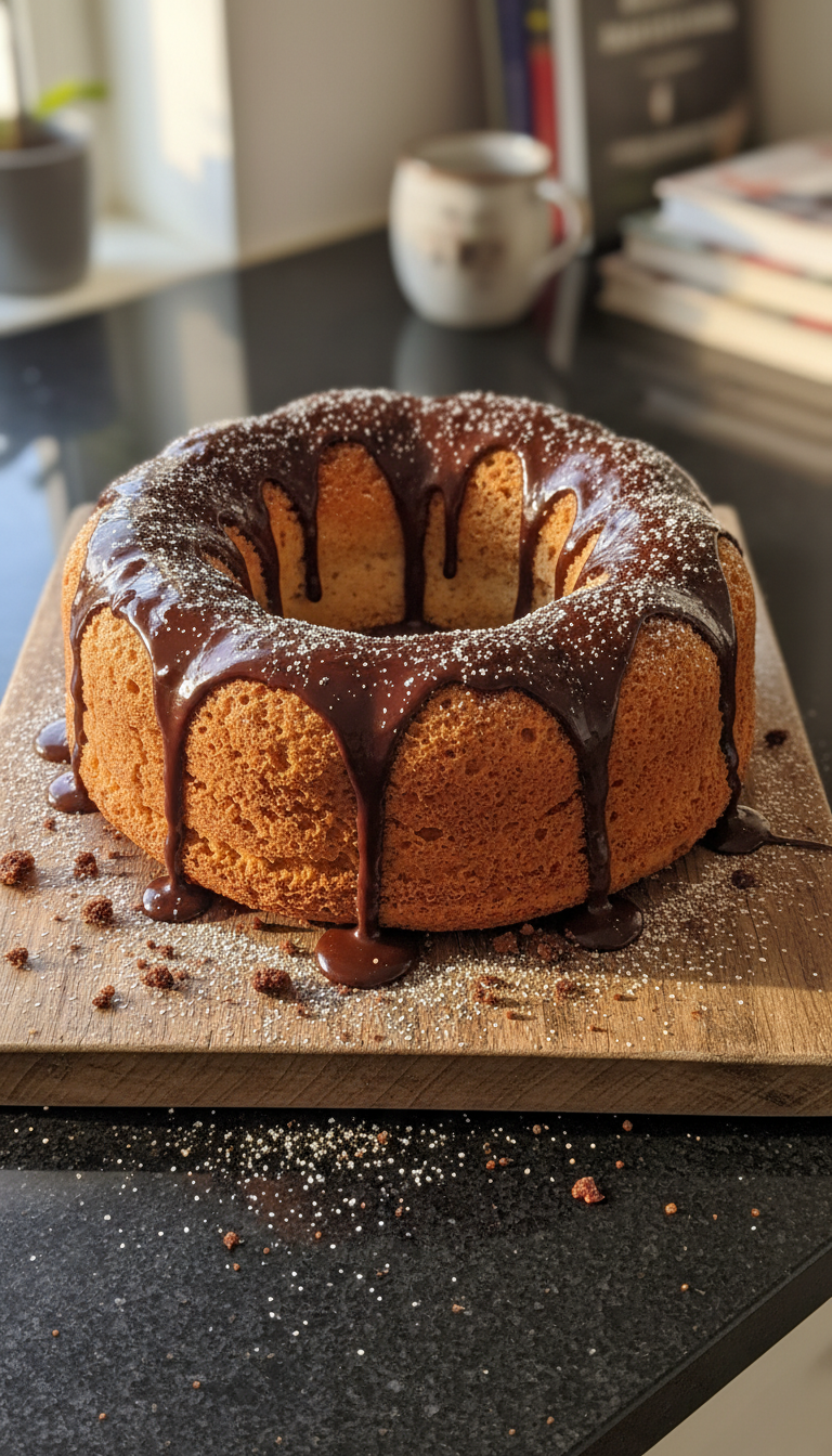 Fluffiger Schoko Biskuitkuchen