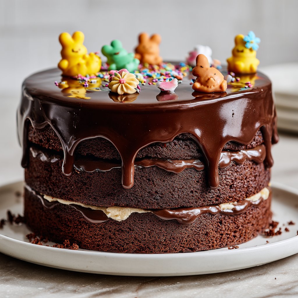 Chocolate Jellycat Birthday Cake