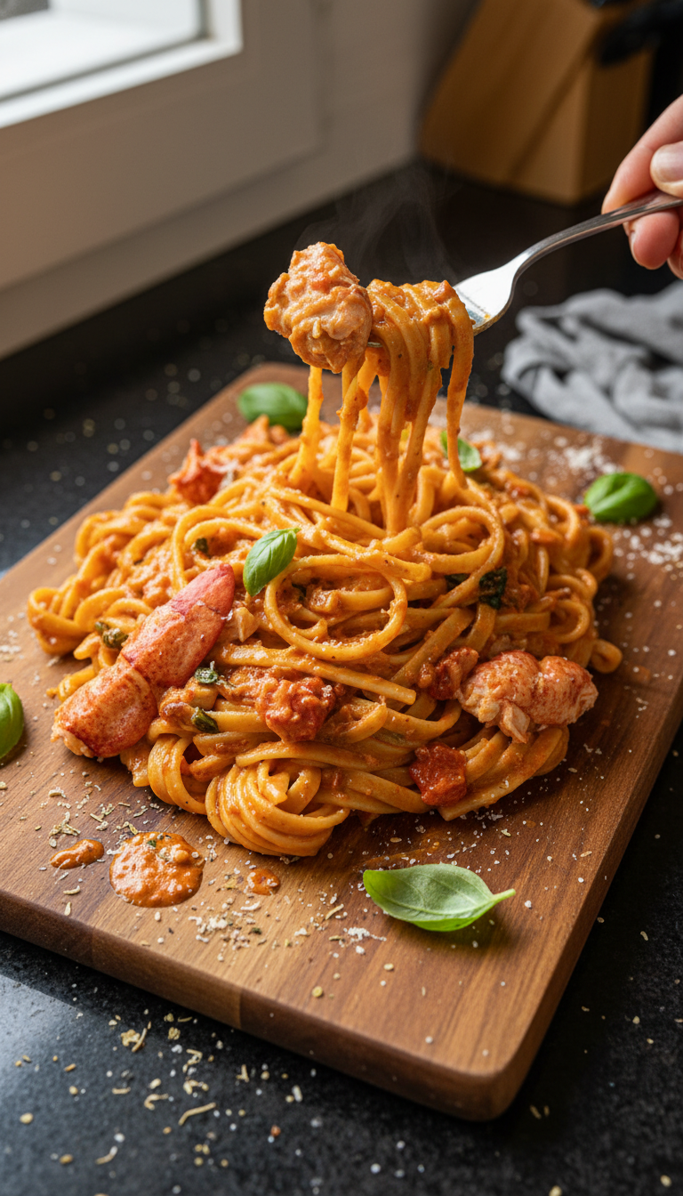 Cremige Hummer Tomaten Pasta​