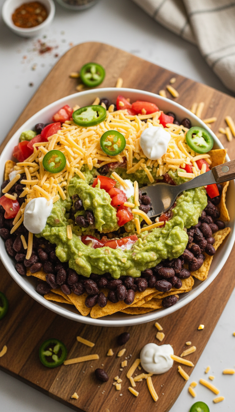 Geschichtete Nacho Salat Bowl​