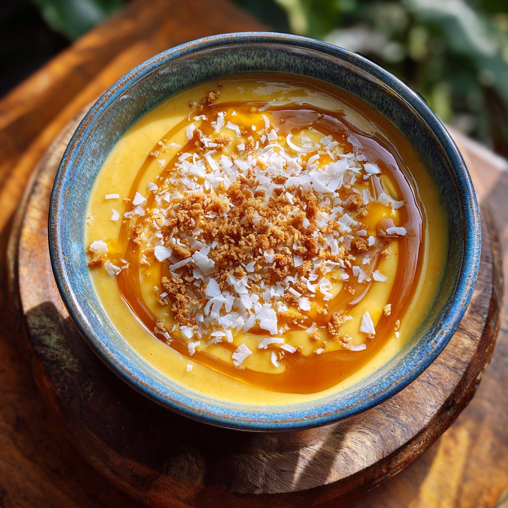 Kokosnuss-Mango-Smoothie-Bowl