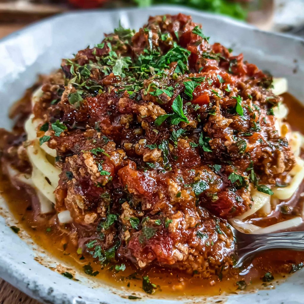 Herzhafter Puten-Bolognese