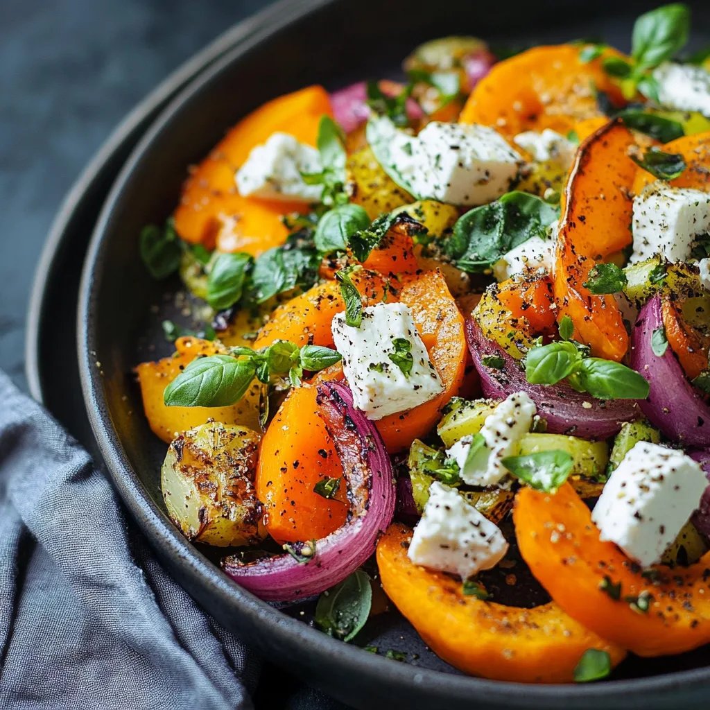 Ofen-Kürbis mit Feta