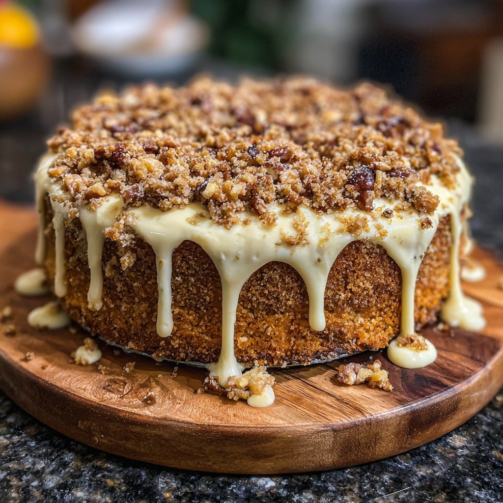 Vanille-Nuss-Crumble-Kuchen