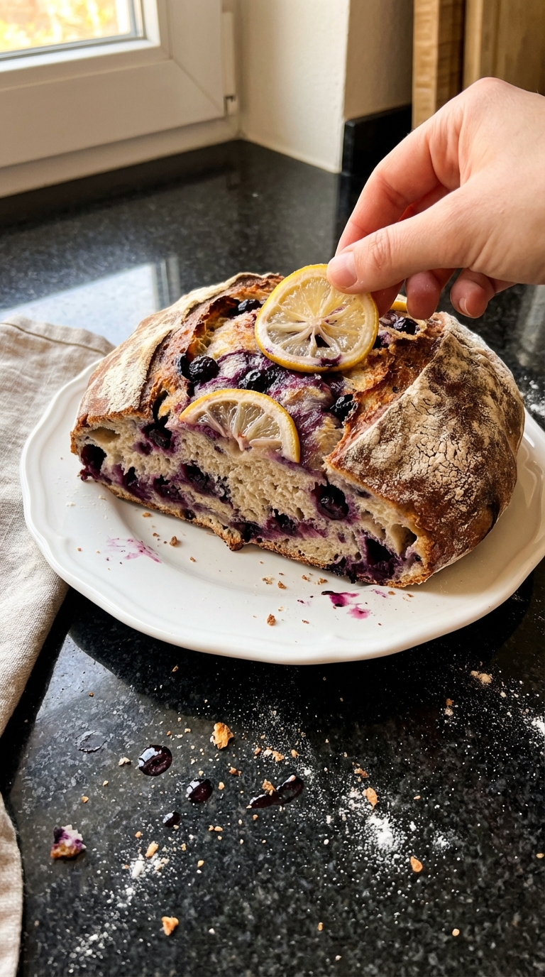 Sauerteig Heidelbeer Zitronen Glück​