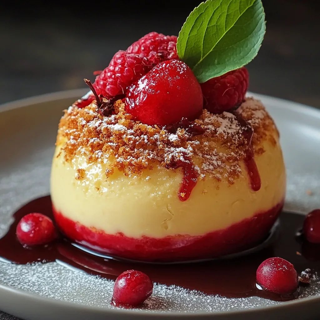 Warmer Kasekuchen im Apfel